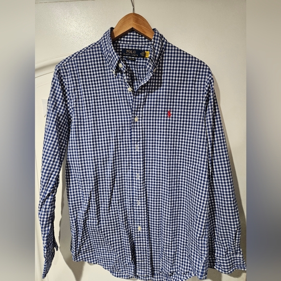 Polo by Ralph Lauren Blue Casual Button Down Shirt - Picture 2 of 6